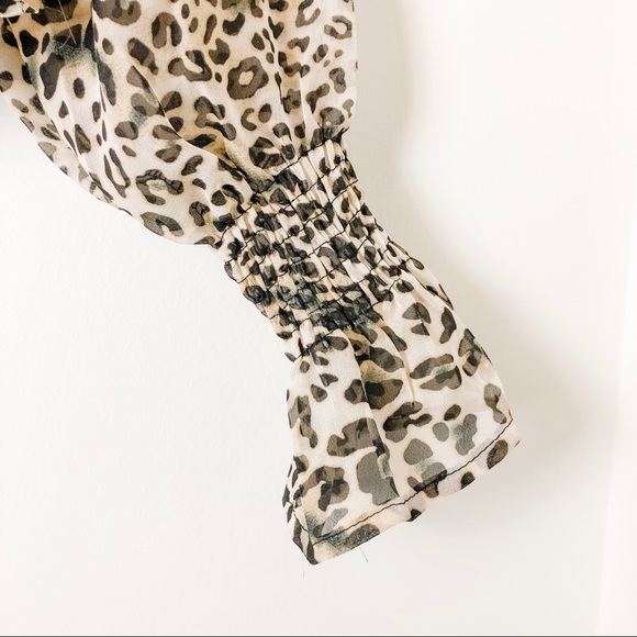NEW Sheer leopard print blouse - Picture 4 of 6